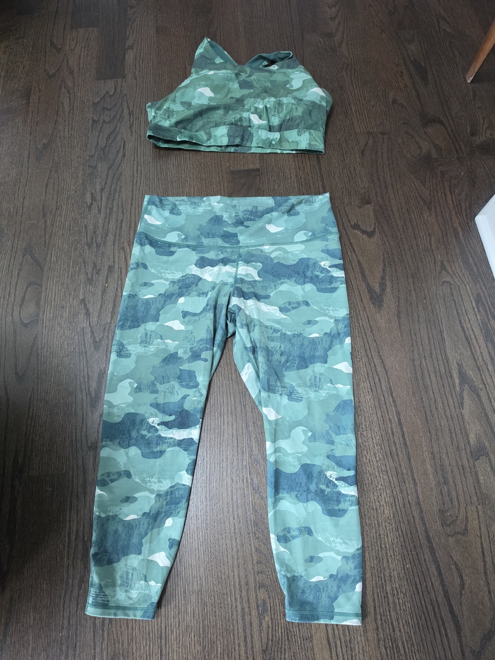 Fabletics Green Camo Leggings